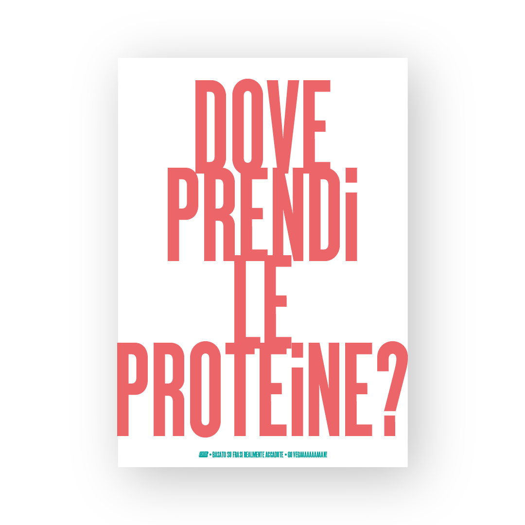 Dove prendi le proteine?