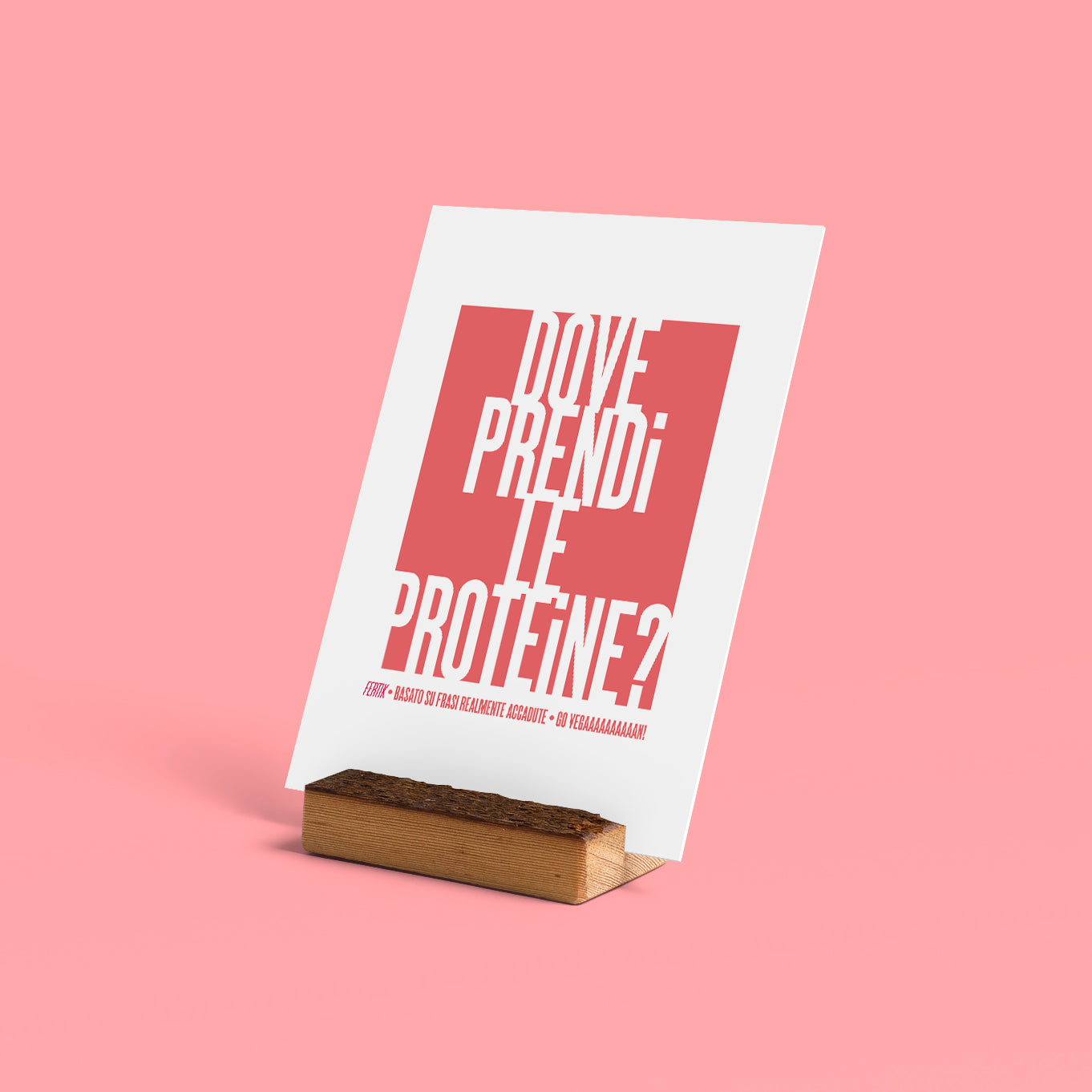 Dove prendi le proteine?