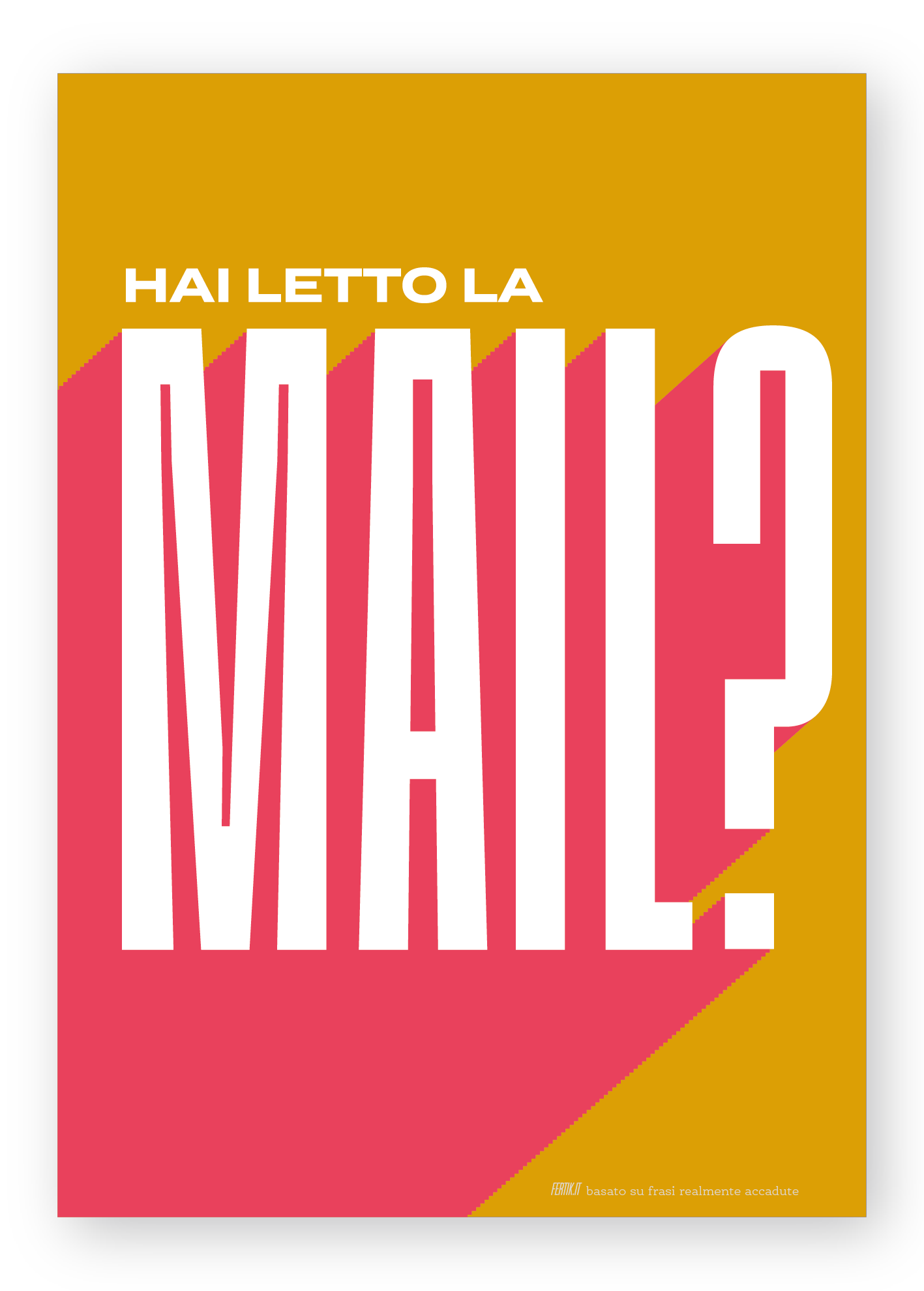 Hai letto la mail?