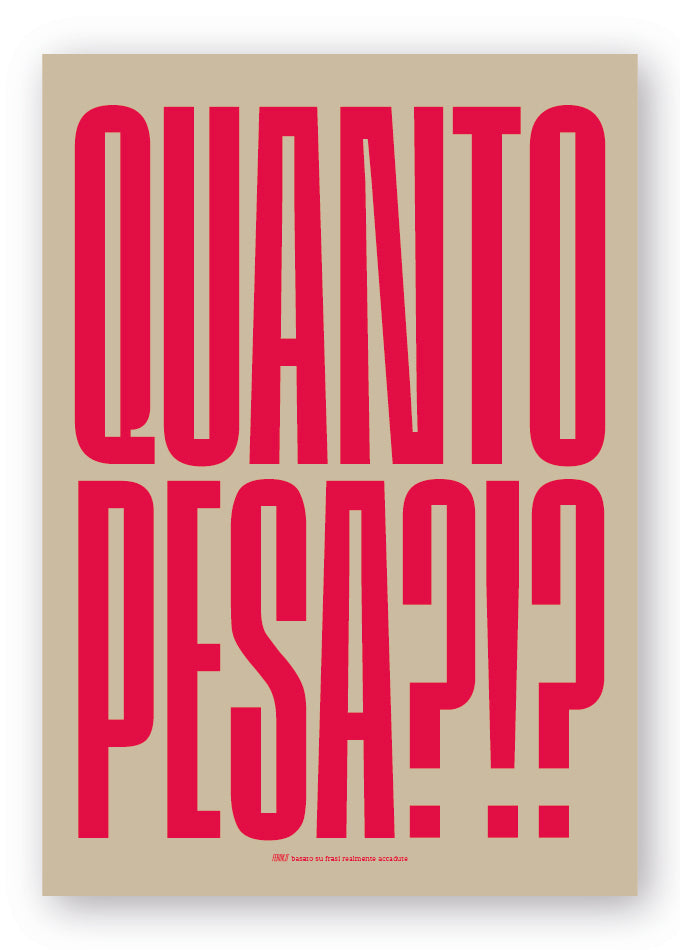 Quanto pesa?