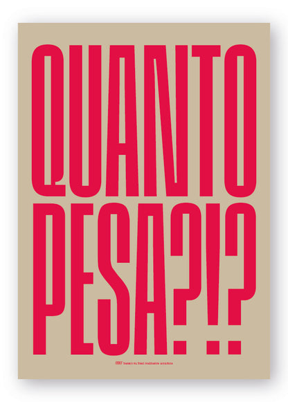 Quanto pesa?