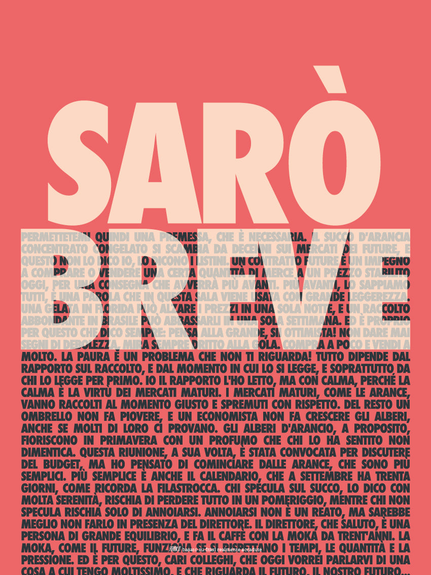 Sarò breve