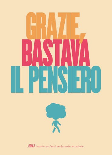 Grazie, bastava il pensiero - collaborazione con Al Pachino Roma - Vegan Friendly