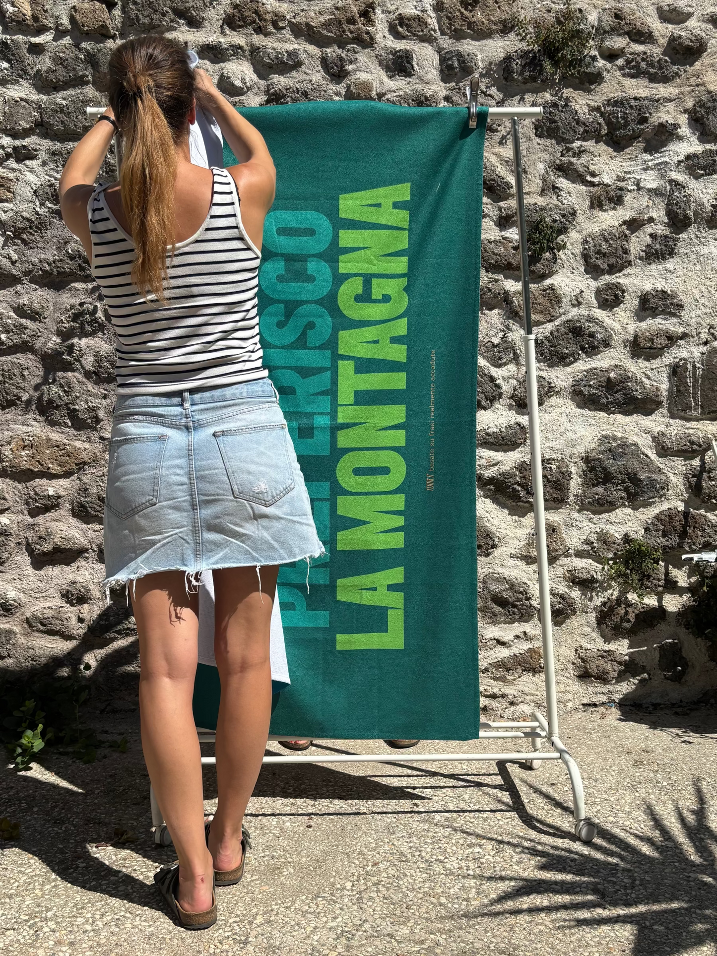 Telo mare | Io comunque preferisco la montagna - 80x160cm