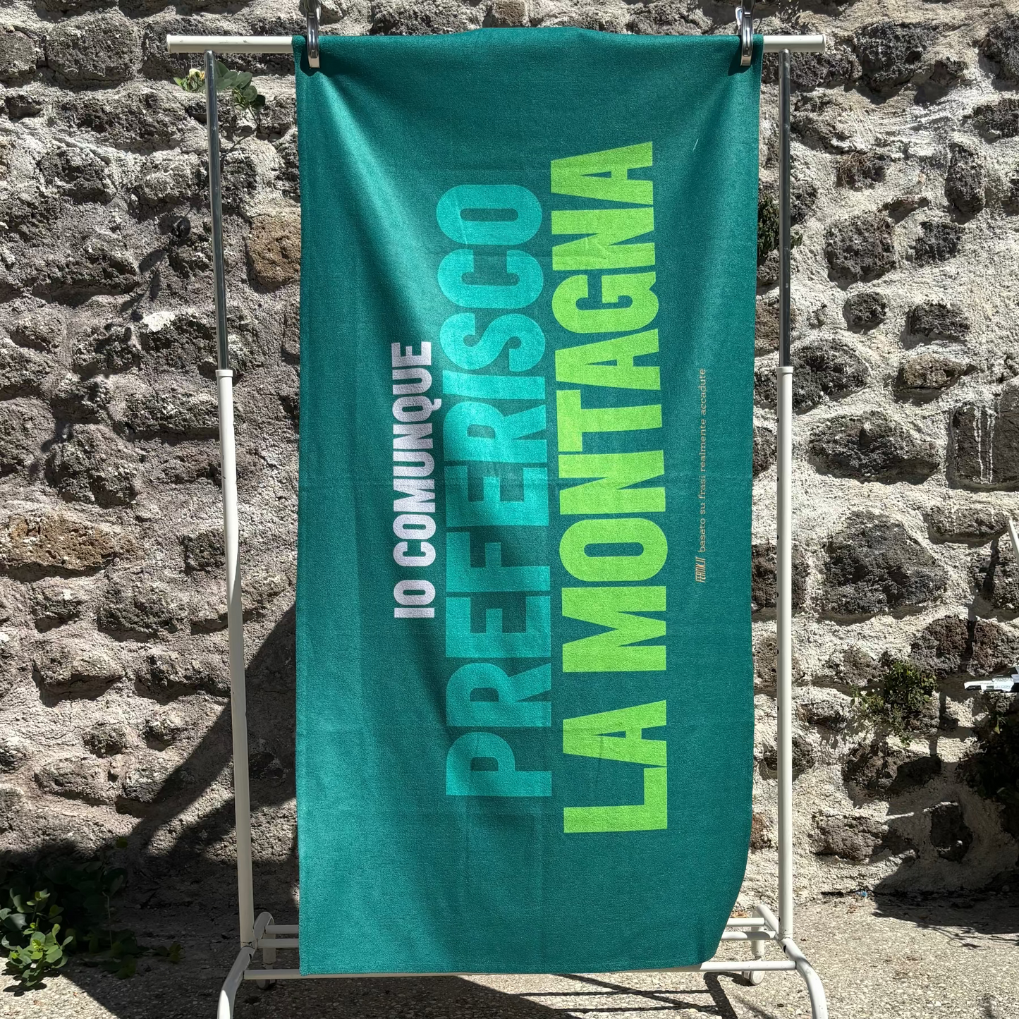 Telo mare | Io comunque preferisco la montagna - 80x160cm