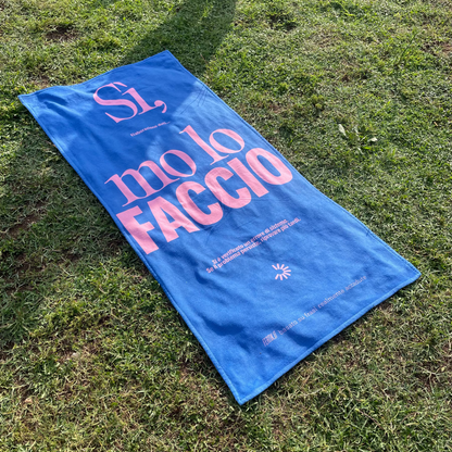 Telo da mare Mo lo faccio -  80x160 cm
