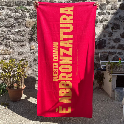 Telo mare | Questa domani è abbronzatura - 80x160cm