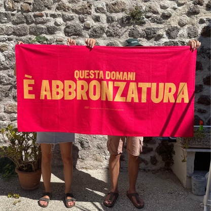 Telo mare | Questa domani è abbronzatura - 80x160cm
