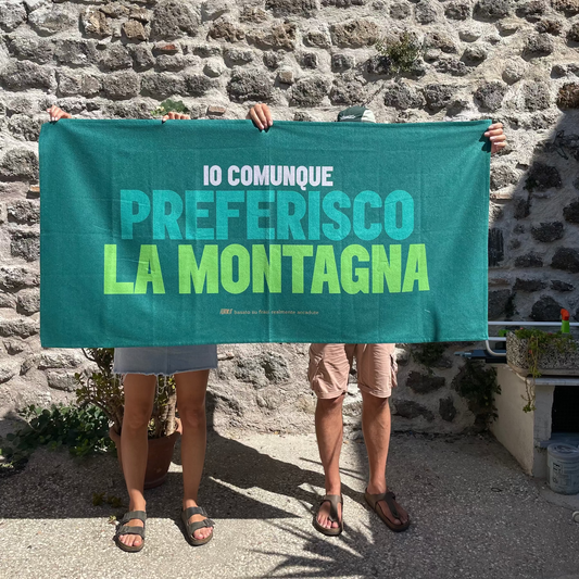 Telo mare | Io comunque preferisco la montagna - 80x160cm