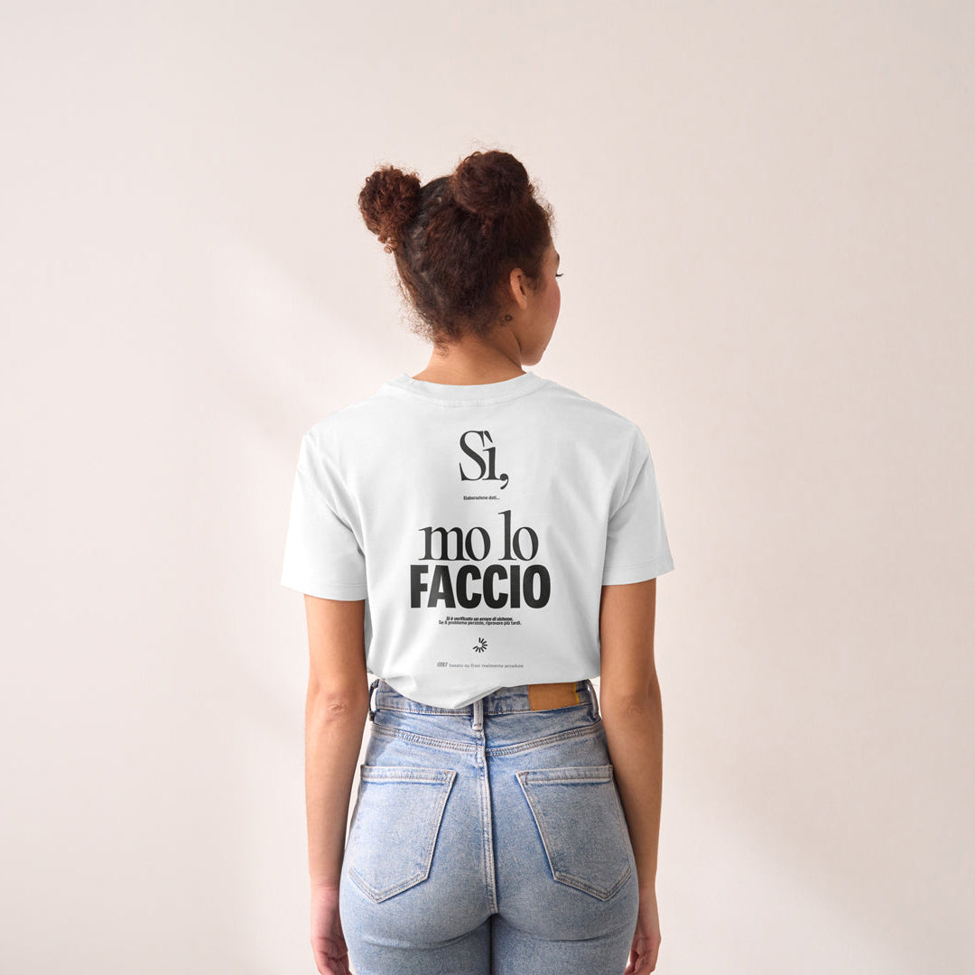 T-shirt in cotone organico unisex| Mo lo faccio