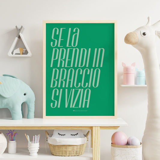 Se lo prendi in braccio si vizia