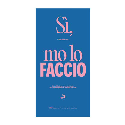 Telo da mare Mo lo faccio -  80x160 cm