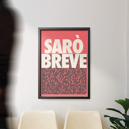 Sarò breve
