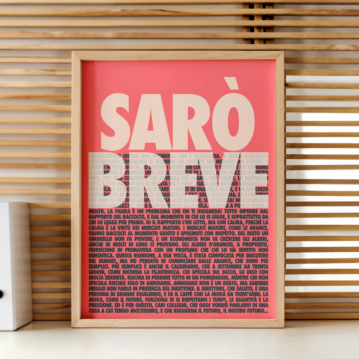 Sarò breve