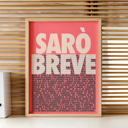 Sarò breve